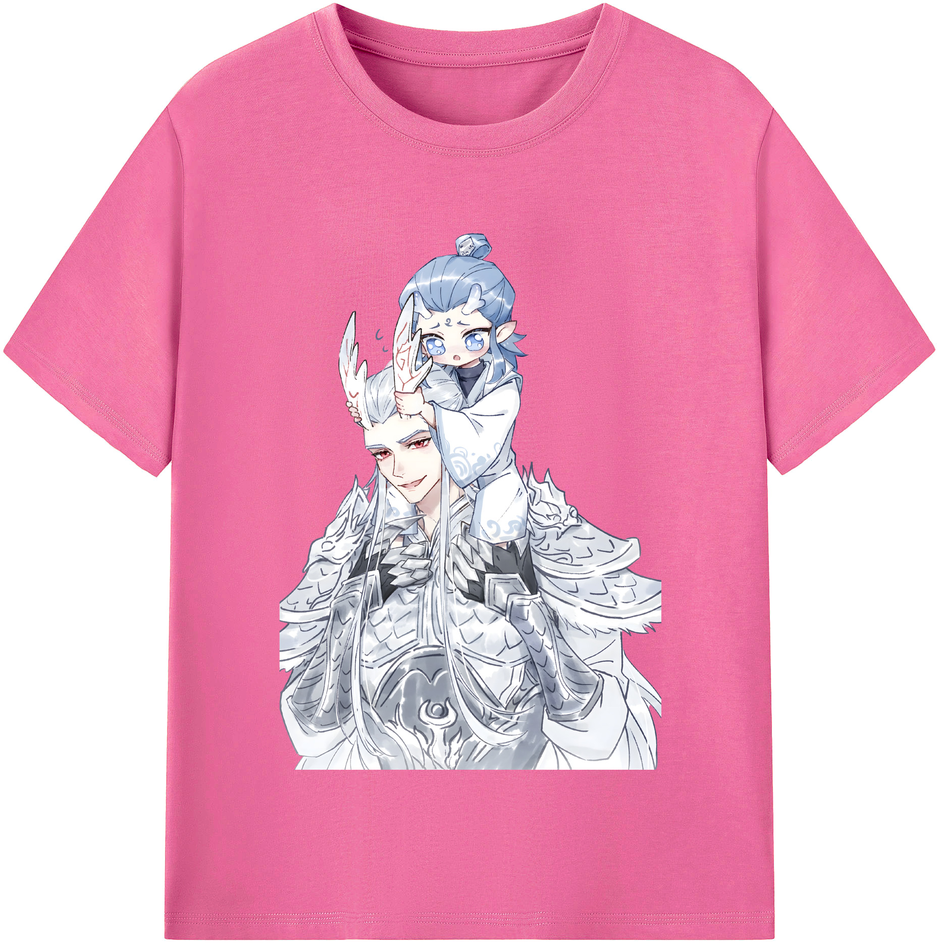 （画像用） Ne Zha 2 ナタ 魔童の大暴れ レディースカジュアルプリントTシャツ（綿100％）